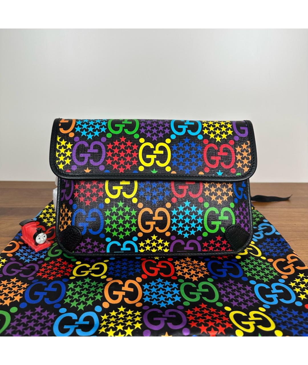 GUCCI Черная поясная сумка, фото 2