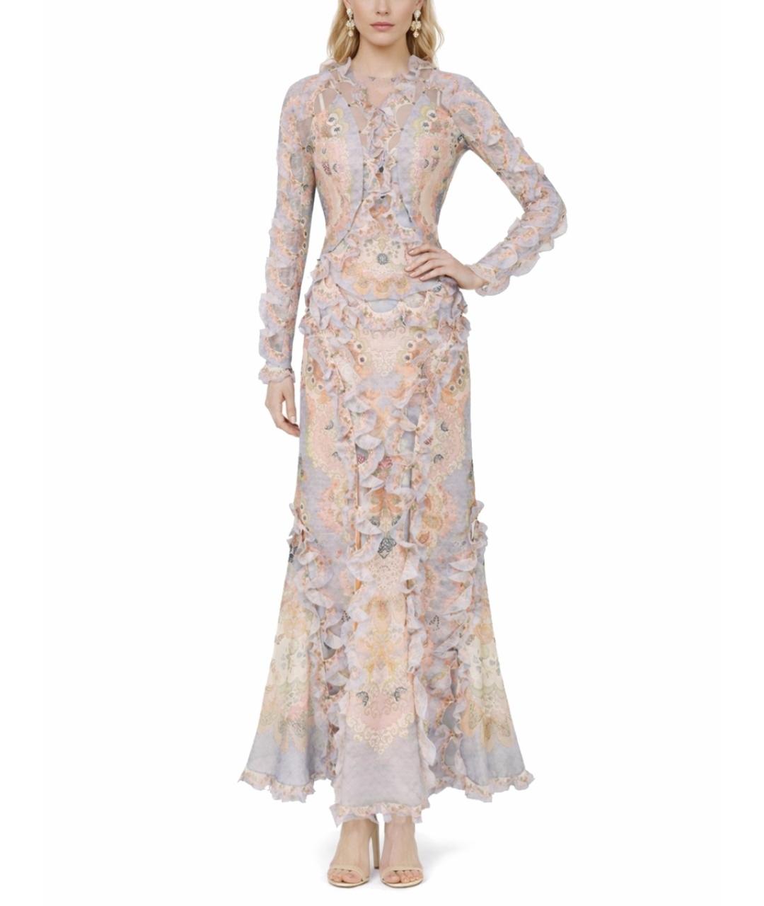 ZIMMERMANN Мульти льняное платье, фото 2