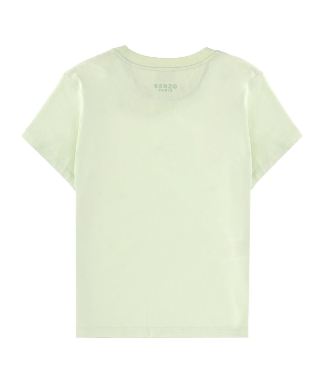 KENZO Зеленая хлопковая футболка, фото 2