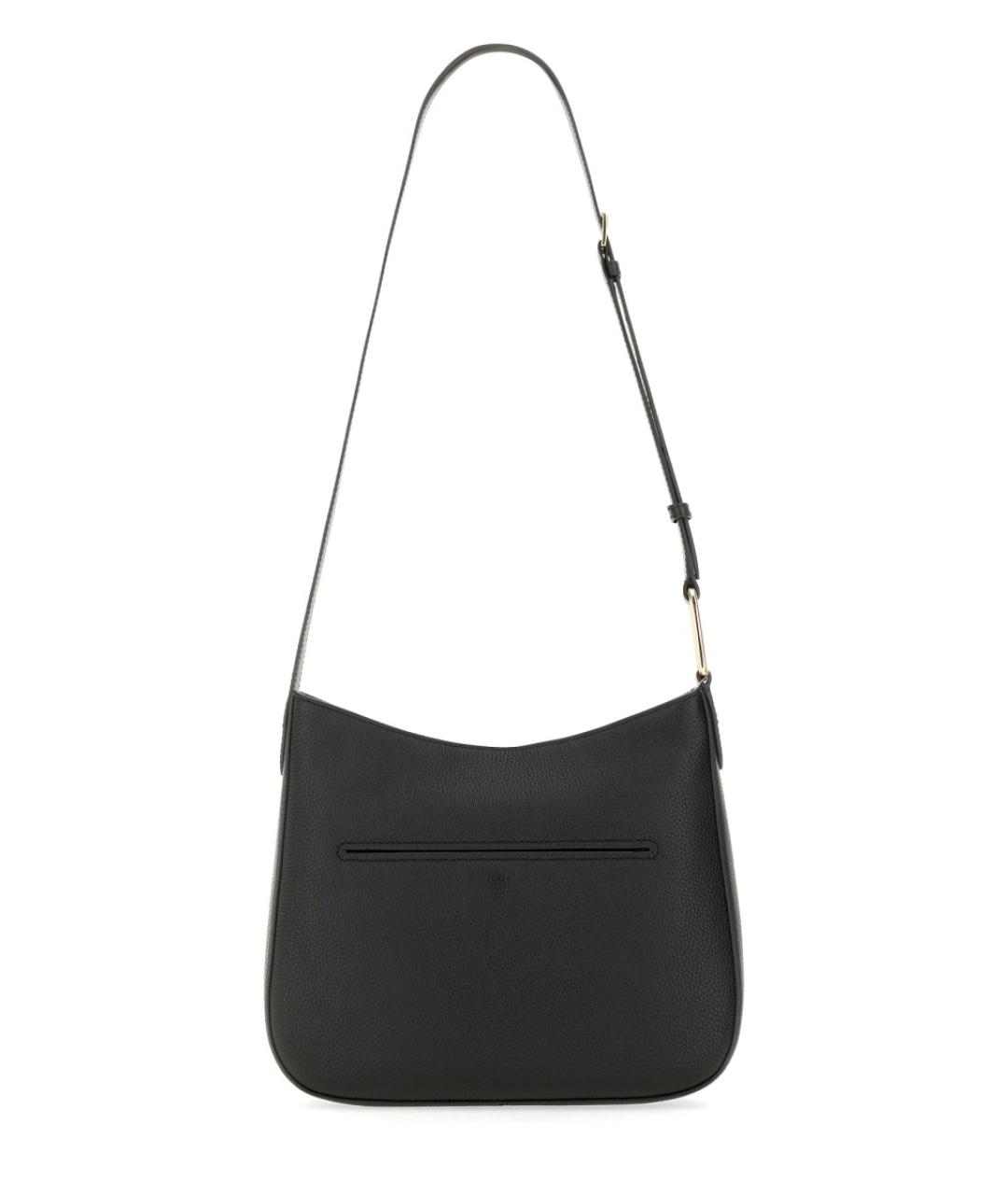 MICHAEL KORS Черная кожаная сумка через плечо, фото 2