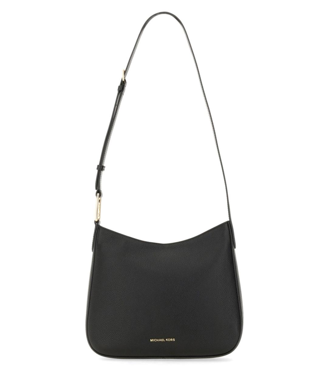 MICHAEL KORS Черная кожаная сумка через плечо, фото 1