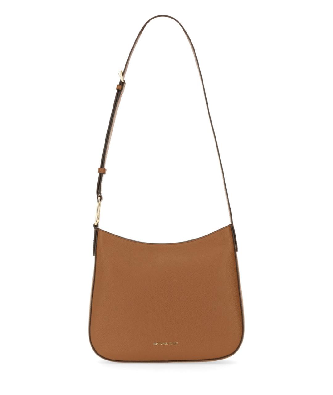 MICHAEL KORS Коричневая кожаная сумка через плечо, фото 1