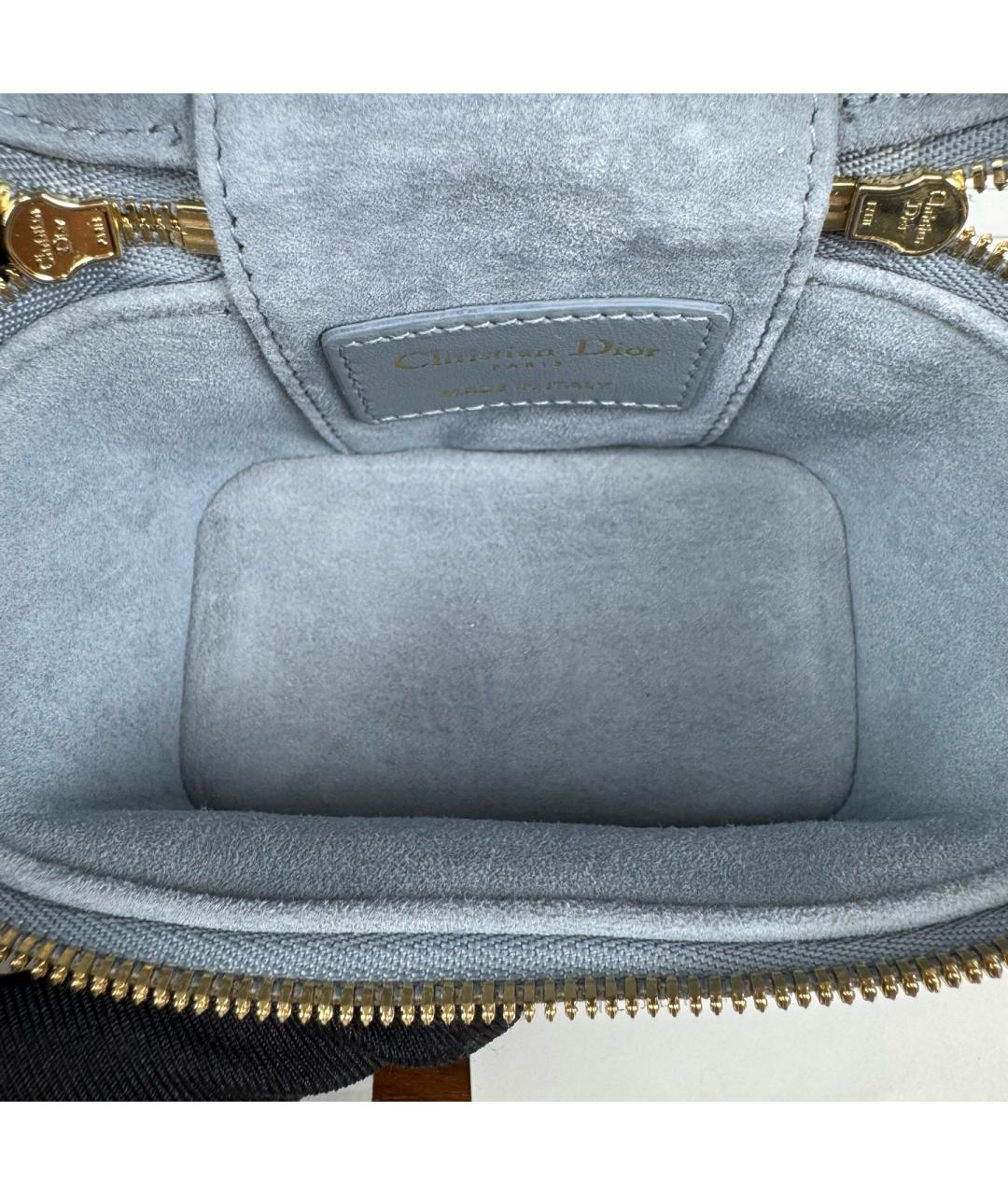 CHRISTIAN DIOR Голубая кожаная сумка через плечо, фото 6