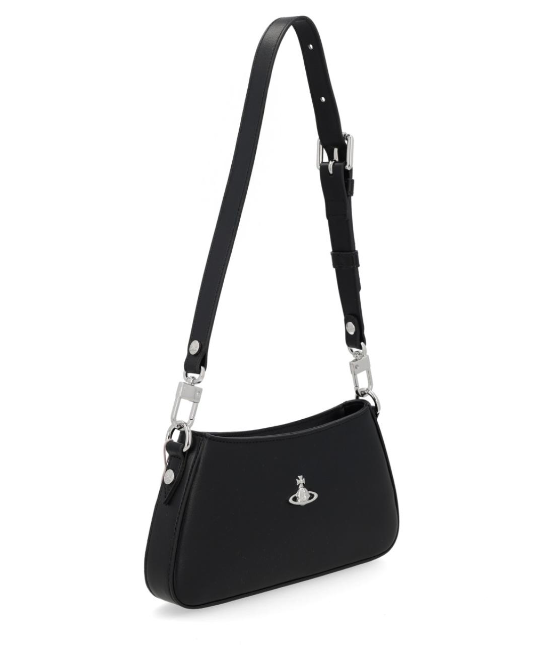 VIVIENNE WESTWOOD Черная синтетическая сумка через плечо, фото 2