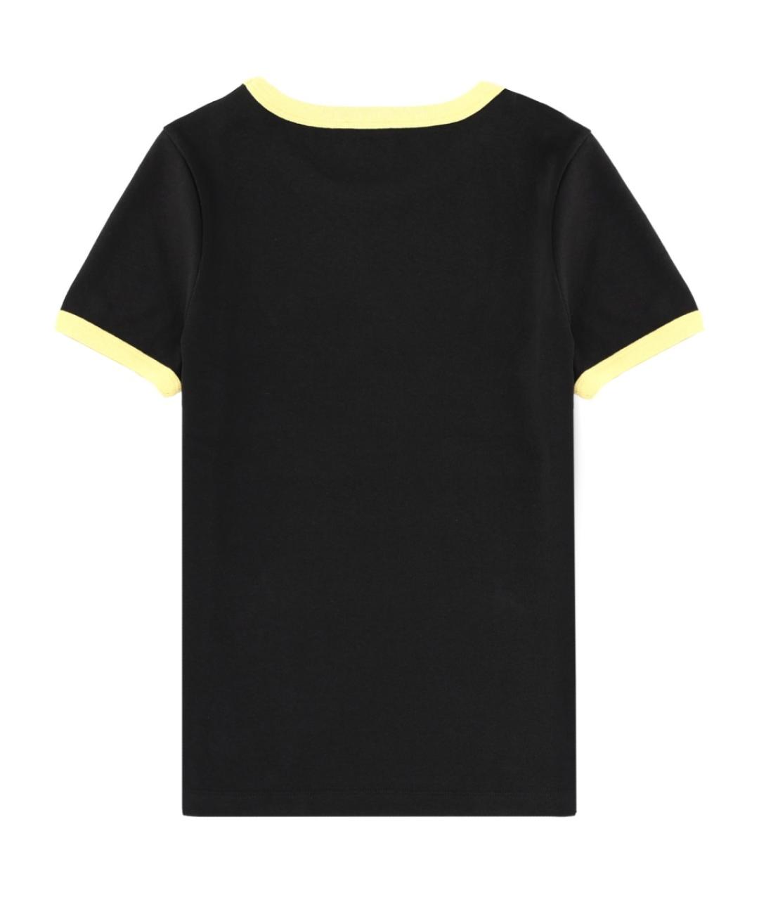 KENZO Черная хлопковая футболка, фото 2