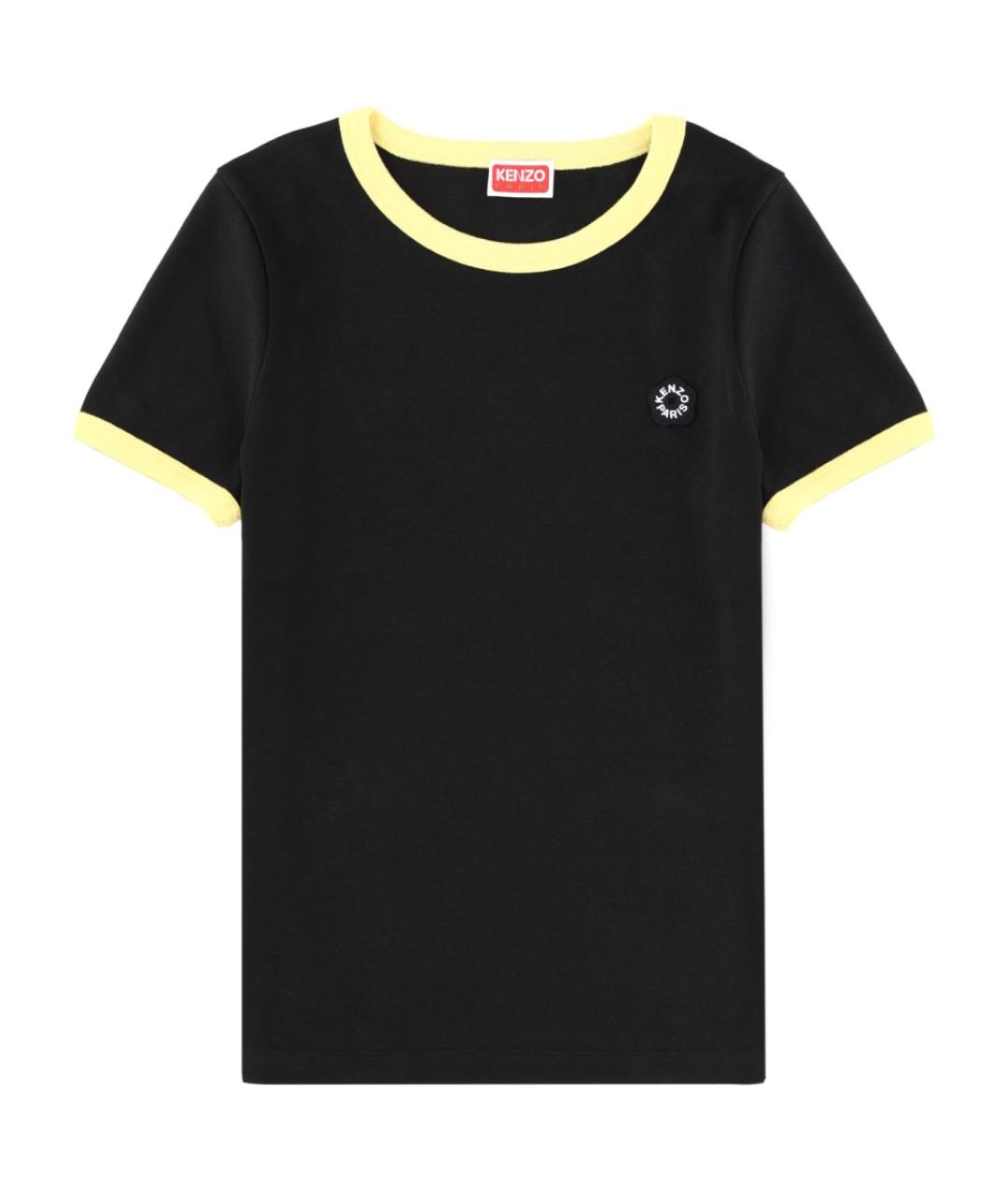 KENZO Черная хлопковая футболка, фото 1