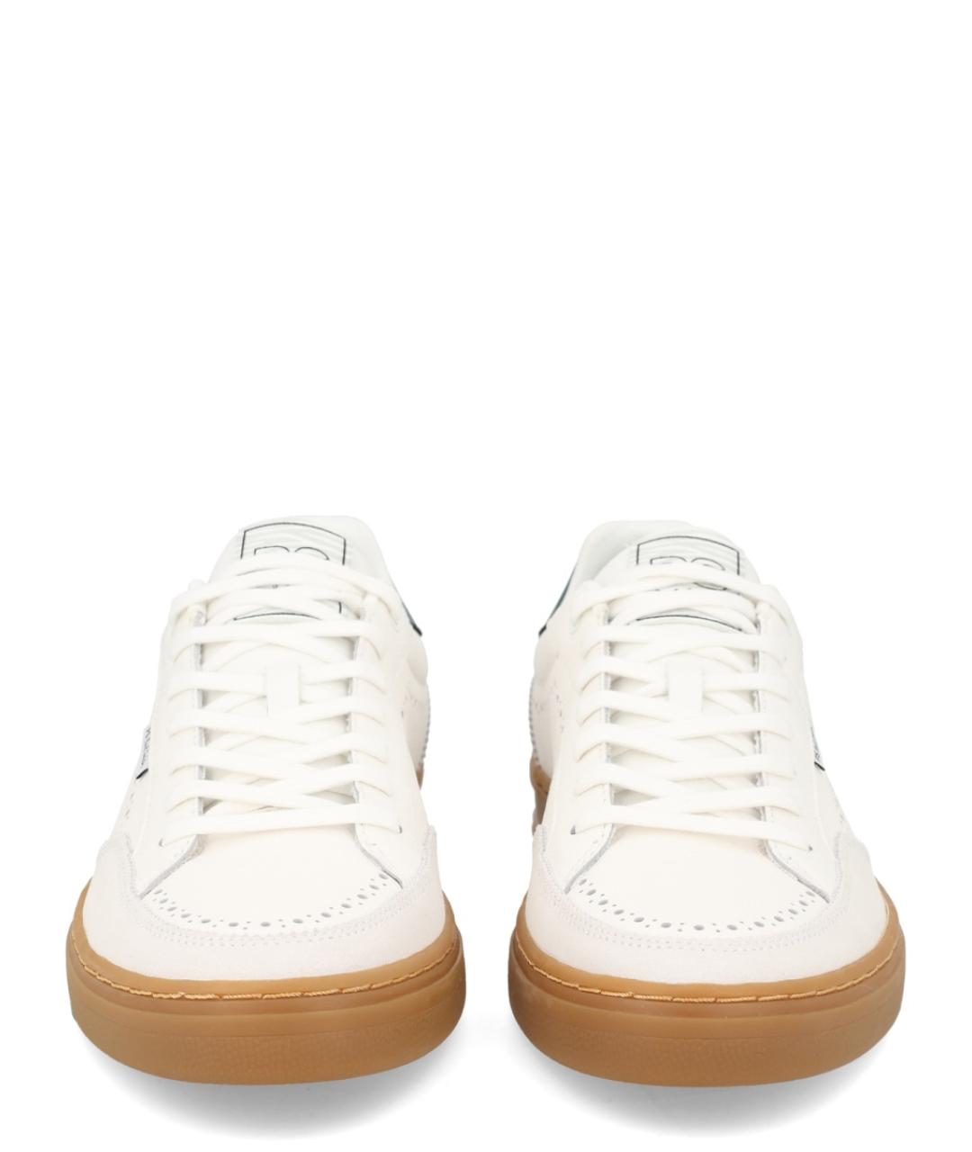 PS BY PAUL SMITH Белые кожаные низкие кроссовки / кеды, фото 3