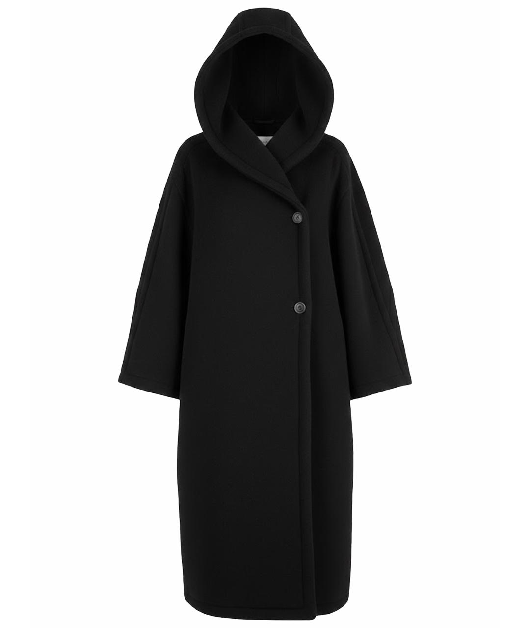THE ROW Черное шерстяное пальто, фото 1