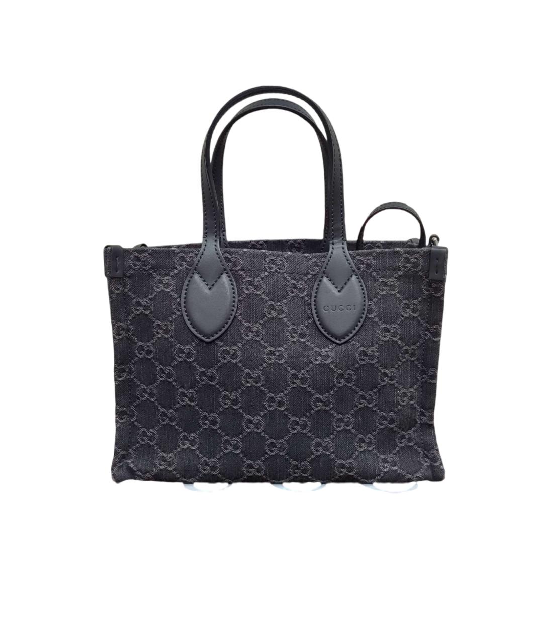 GUCCI Черная деним сумка через плечо, фото 7