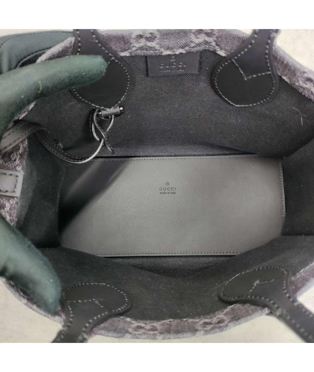 GUCCI Черная деним сумка через плечо, фото 6