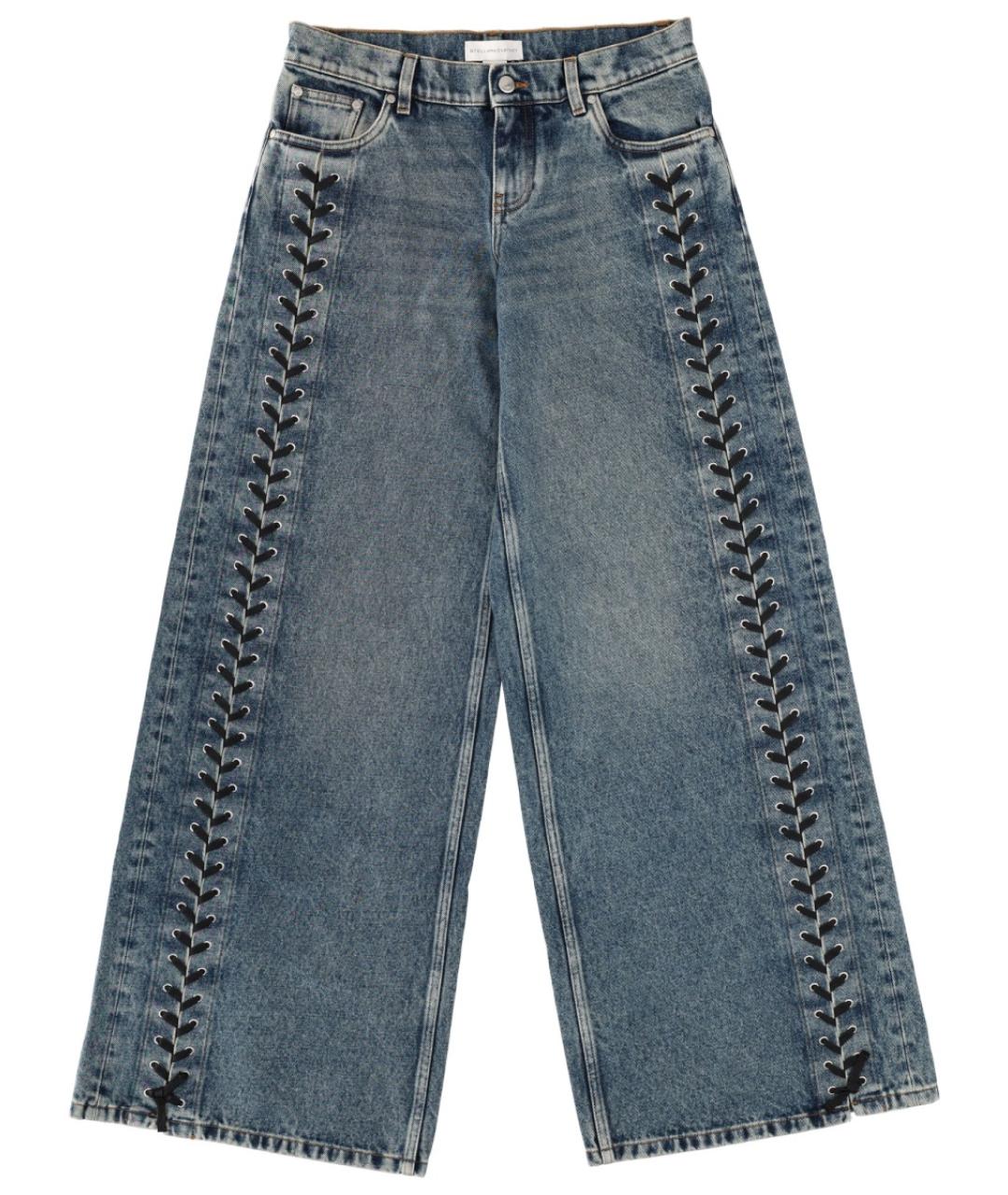 STELLA MCCARTNEY Синие хлопковые прямые джинсы, фото 1