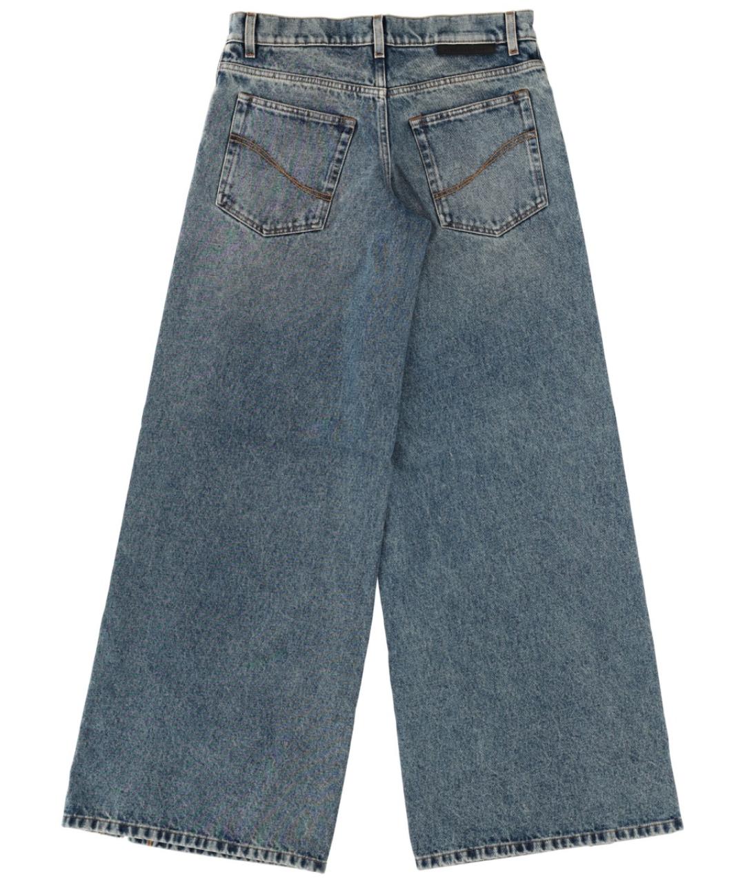 STELLA MCCARTNEY Синие хлопковые прямые джинсы, фото 2