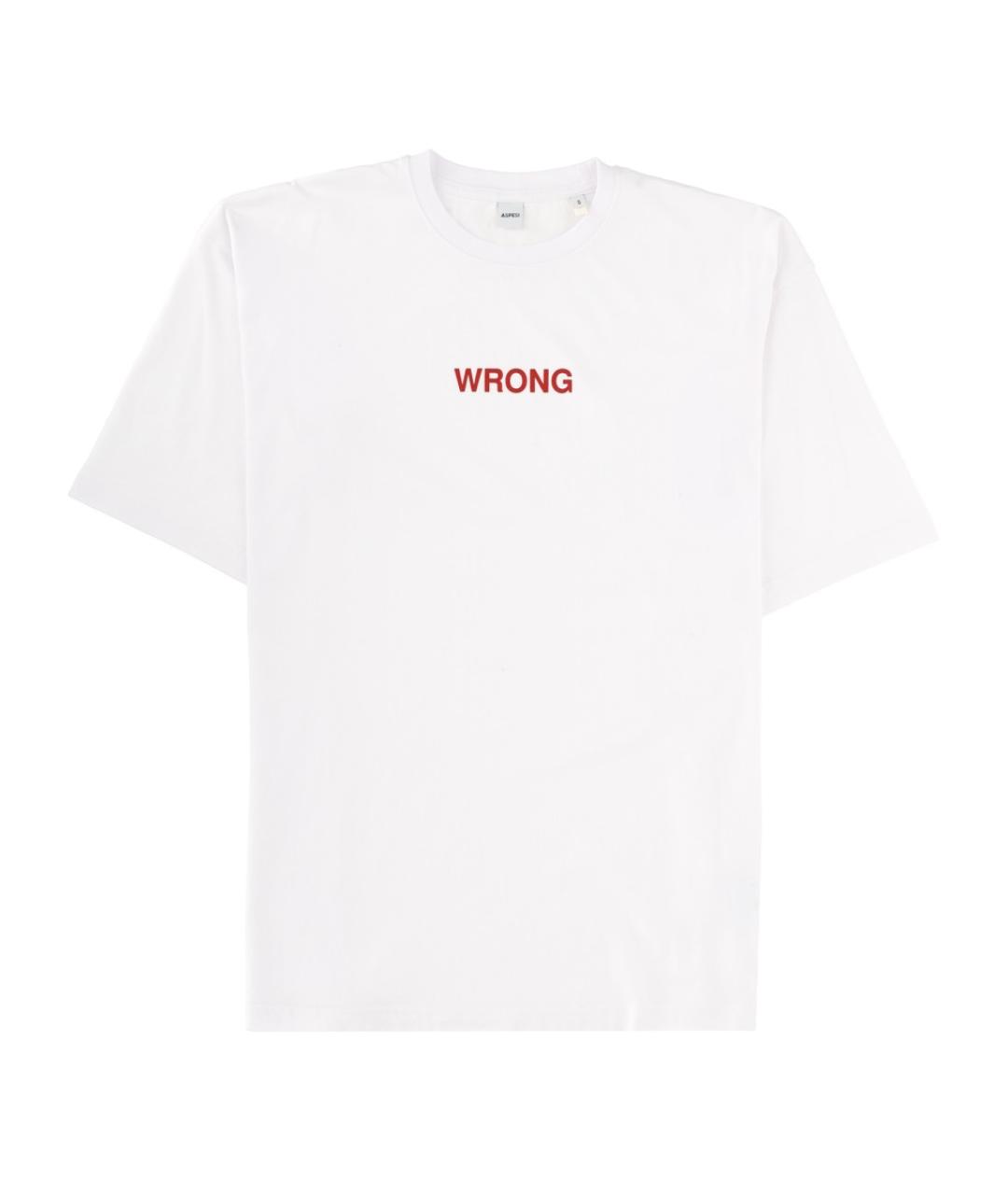 ASPESI Белая хлопковая футболка, фото 1