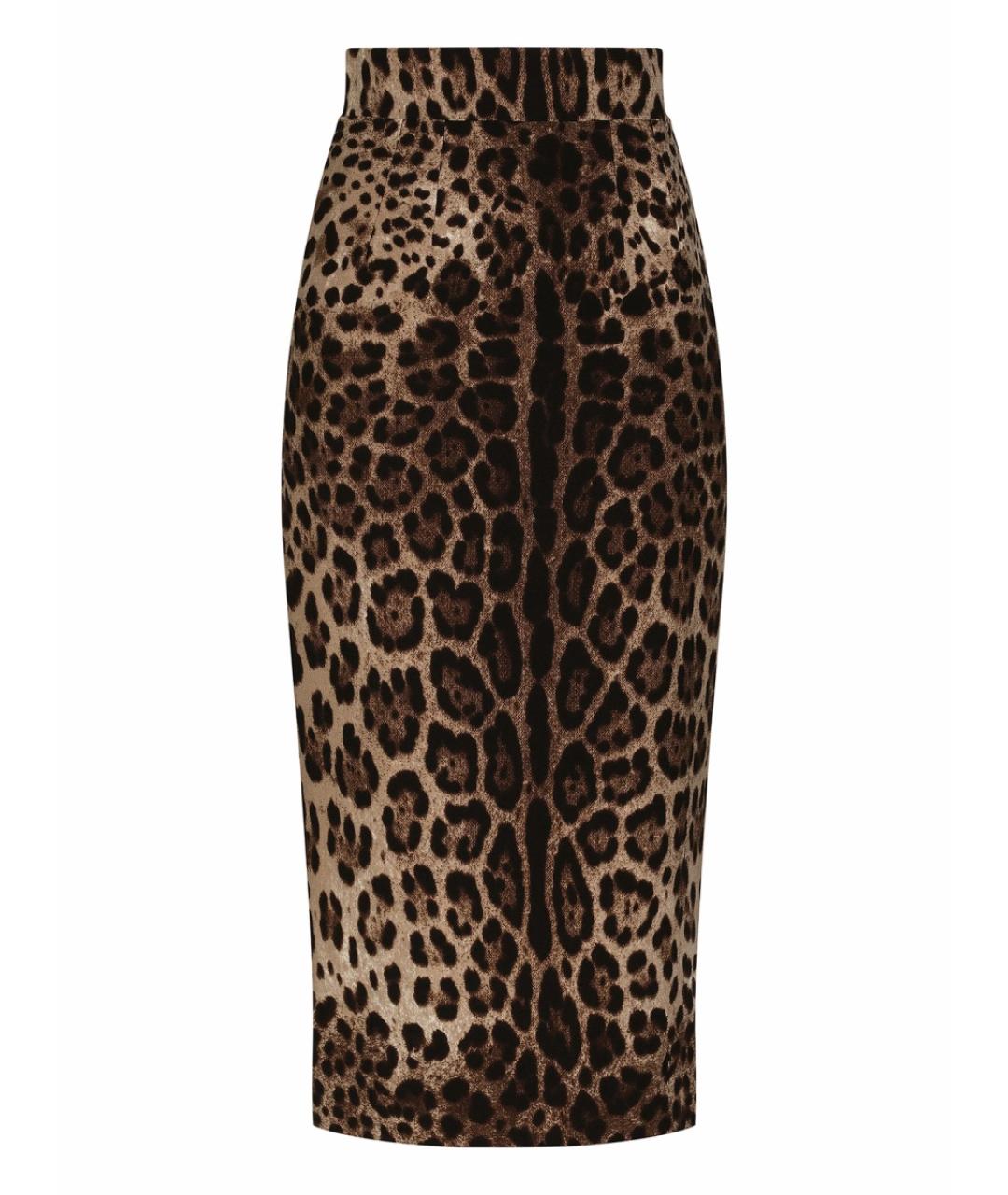 DOLCE&GABBANA Мульти шерстяная юбка миди, фото 1