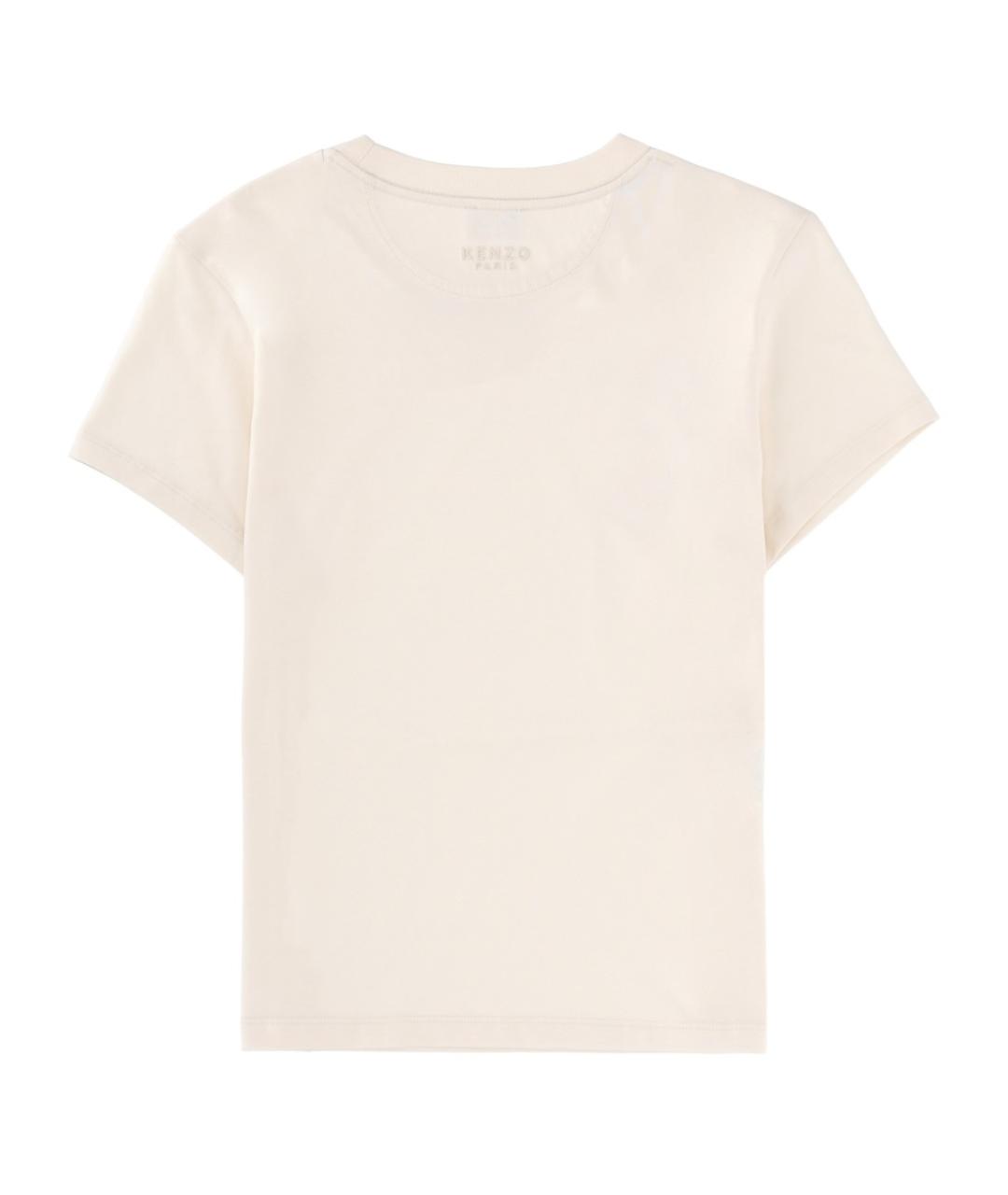 KENZO Розовая хлопковая футболка, фото 2