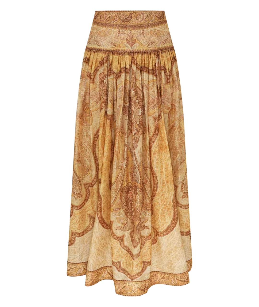 ZIMMERMANN Мульти хлопковая юбка миди, фото 1