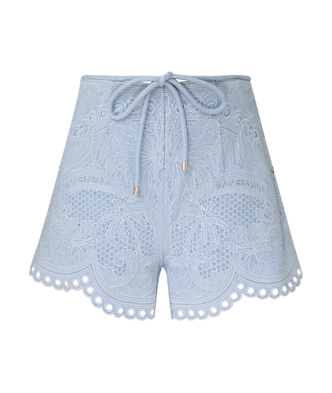 ZIMMERMANN Голубая хлопковая рубашка, фото 1