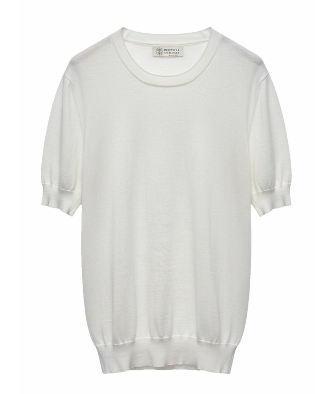 BRUNELLO CUCINELLI Белая хлопковая футболка, фото 1