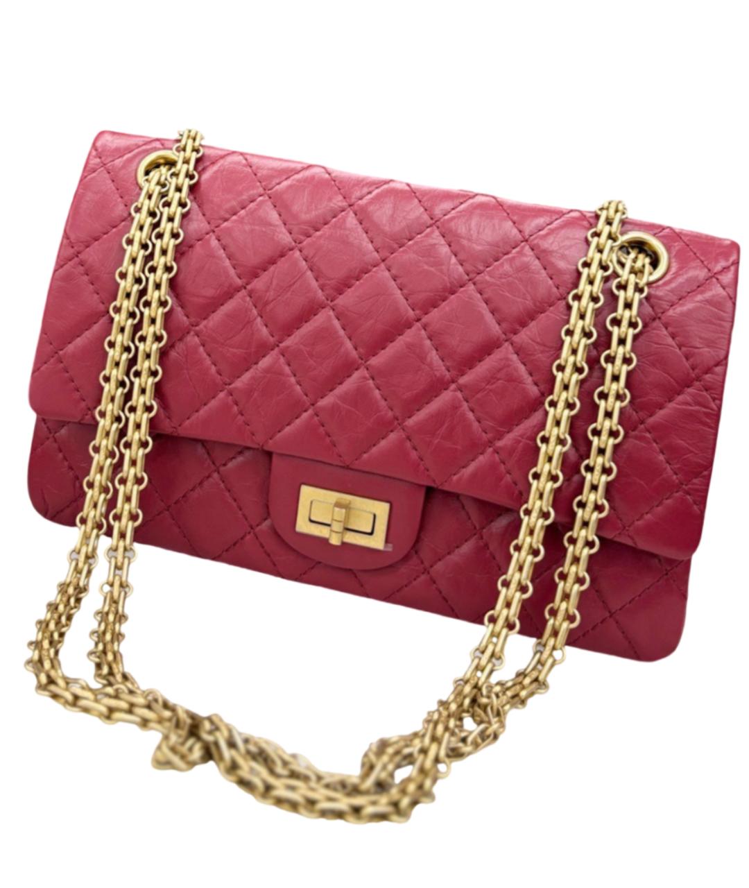CHANEL Красная кожаная сумка через плечо, фото 8