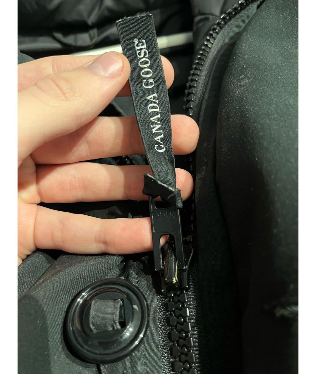 CANADA GOOSE Темно-синяя полиэстеровая куртка, фото 4