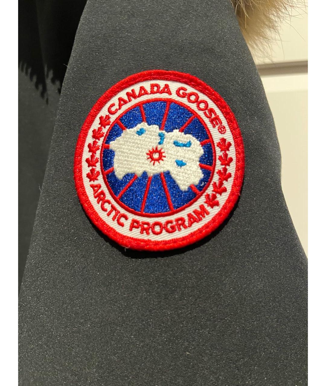 CANADA GOOSE Темно-синяя полиэстеровая куртка, фото 5