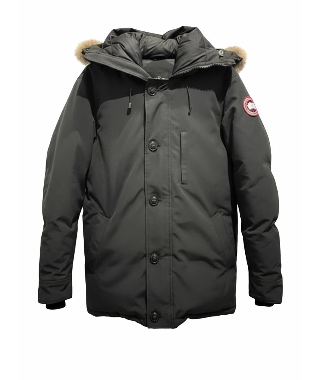 CANADA GOOSE Темно-синяя полиэстеровая куртка, фото 1