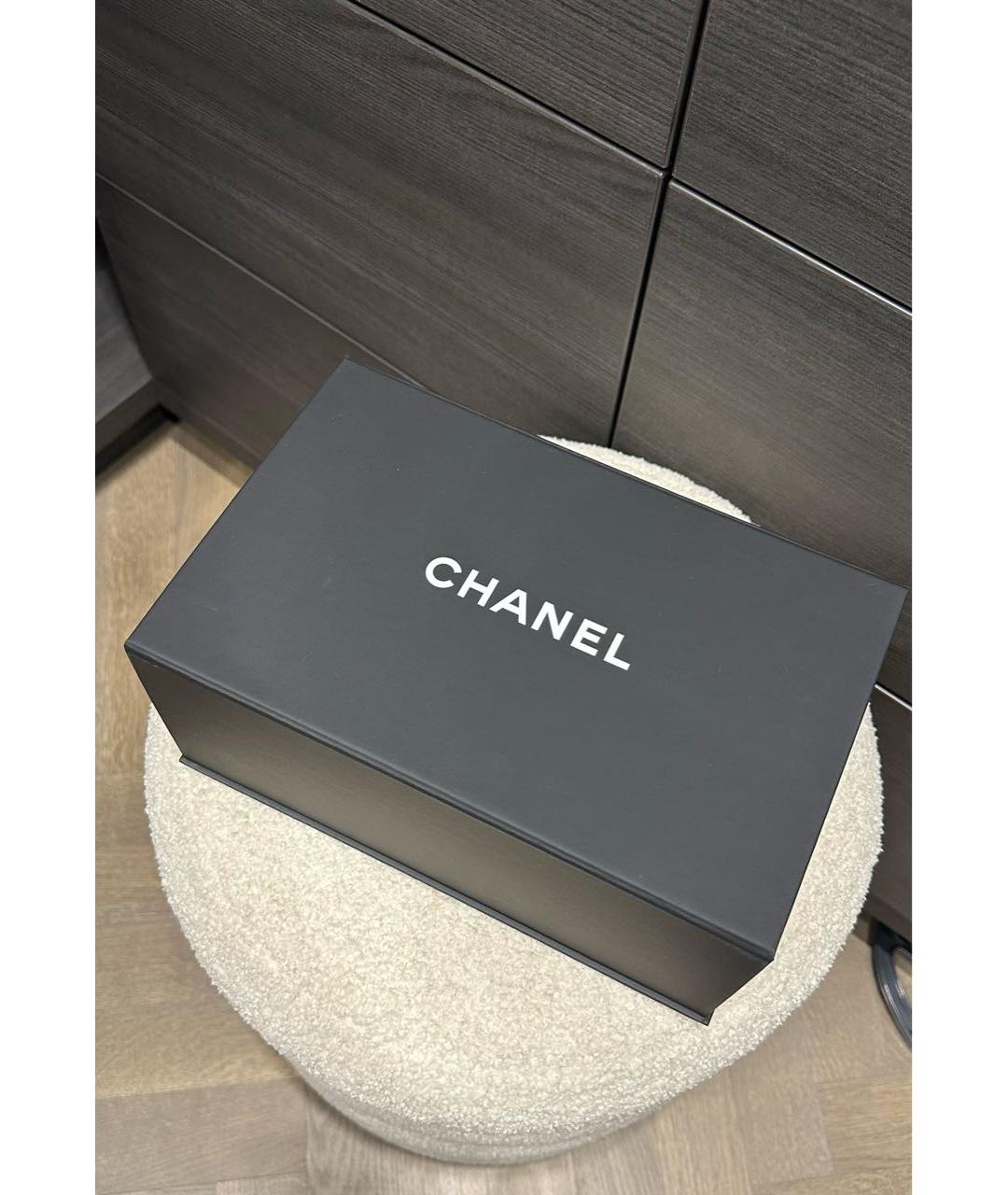 CHANEL Черная кожаная сумка через плечо, фото 6