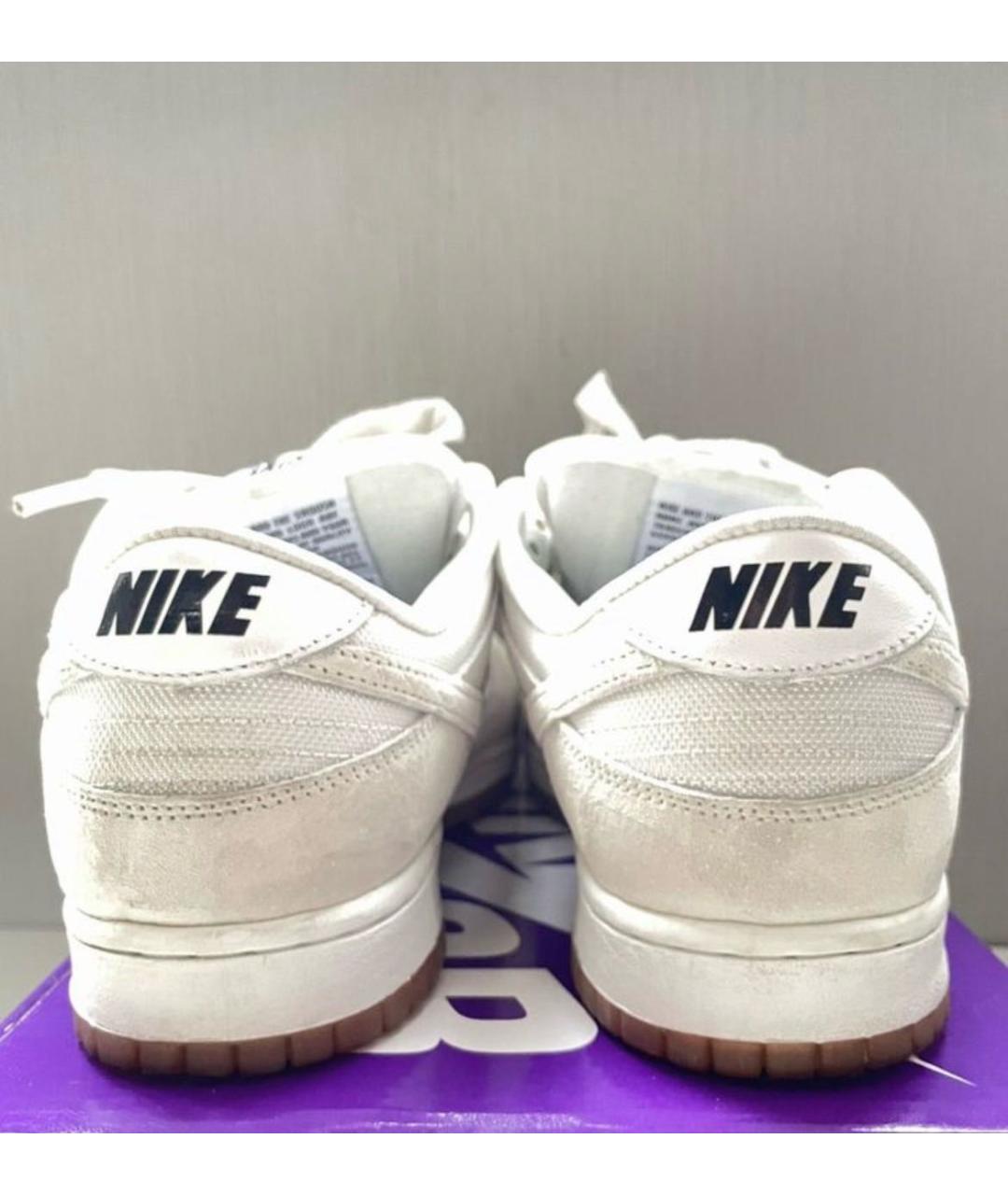 NIKE Бежевые замшевые низкие кроссовки / кеды, фото 4