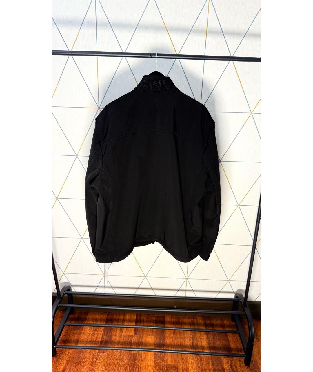 CALVIN KLEIN Черная полиэстеровая куртка, фото 2