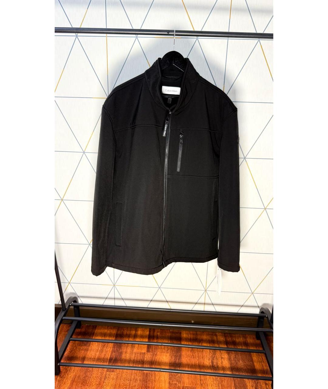 CALVIN KLEIN Черная полиэстеровая куртка, фото 5