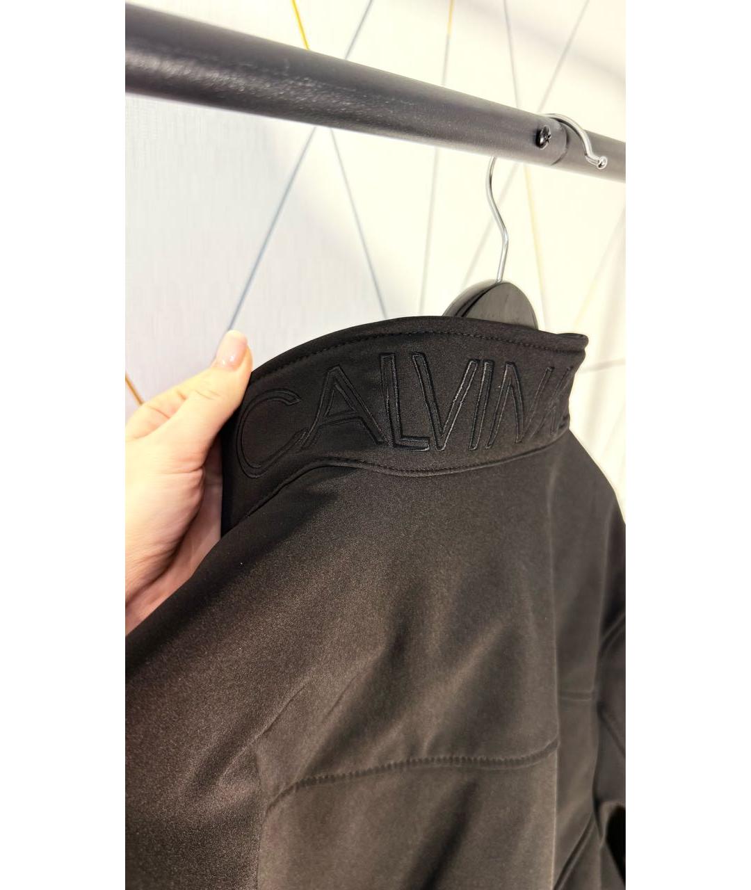 CALVIN KLEIN Черная полиэстеровая куртка, фото 3