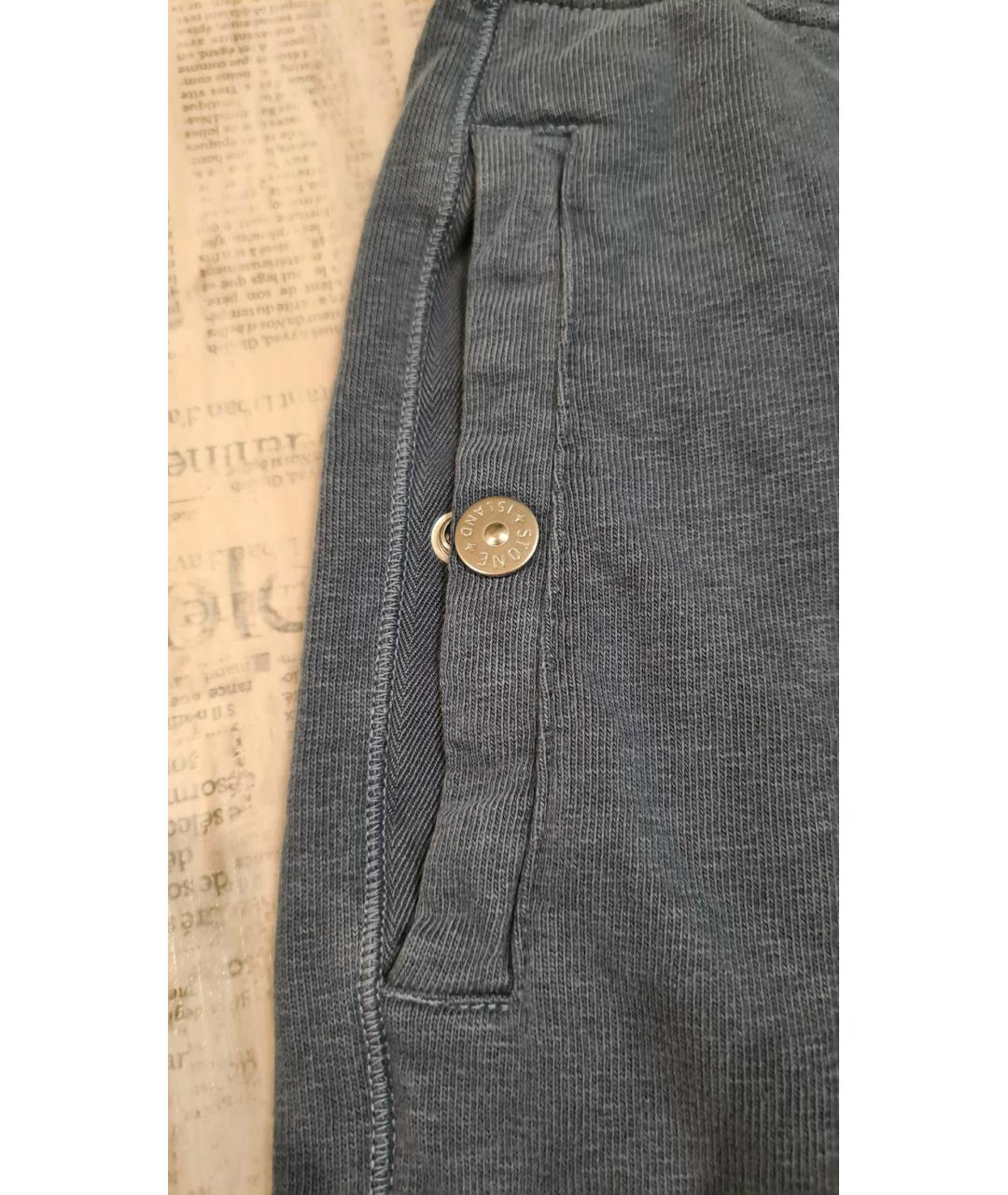 STONE ISLAND Синие хлопковые шорты, фото 6