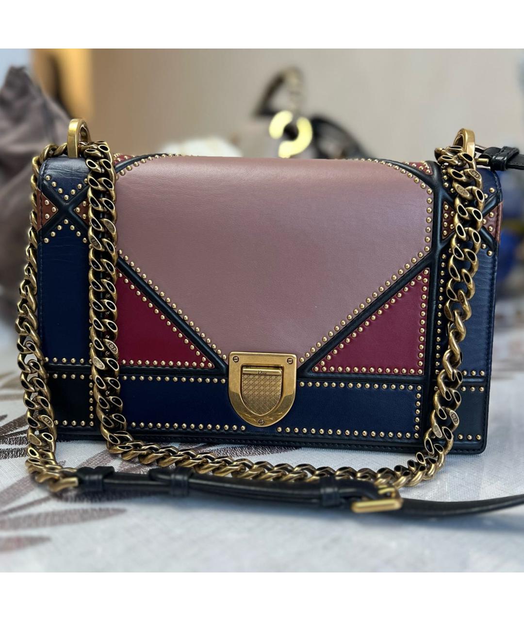 CHRISTIAN DIOR Мульти кожаная сумка через плечо, фото 7