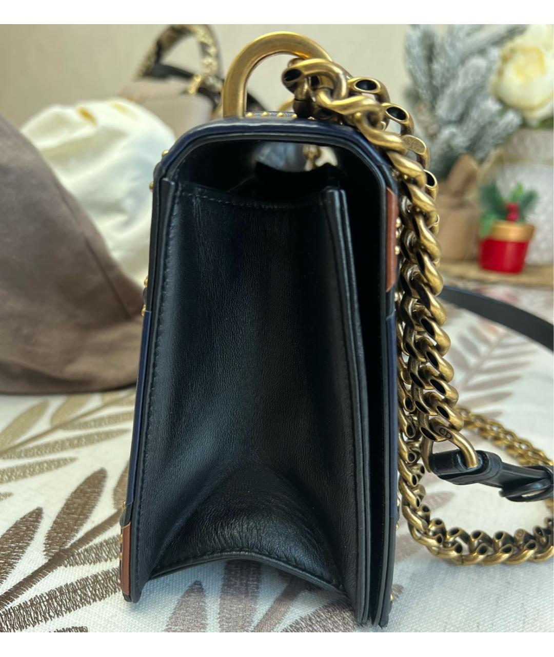 CHRISTIAN DIOR Мульти кожаная сумка через плечо, фото 3