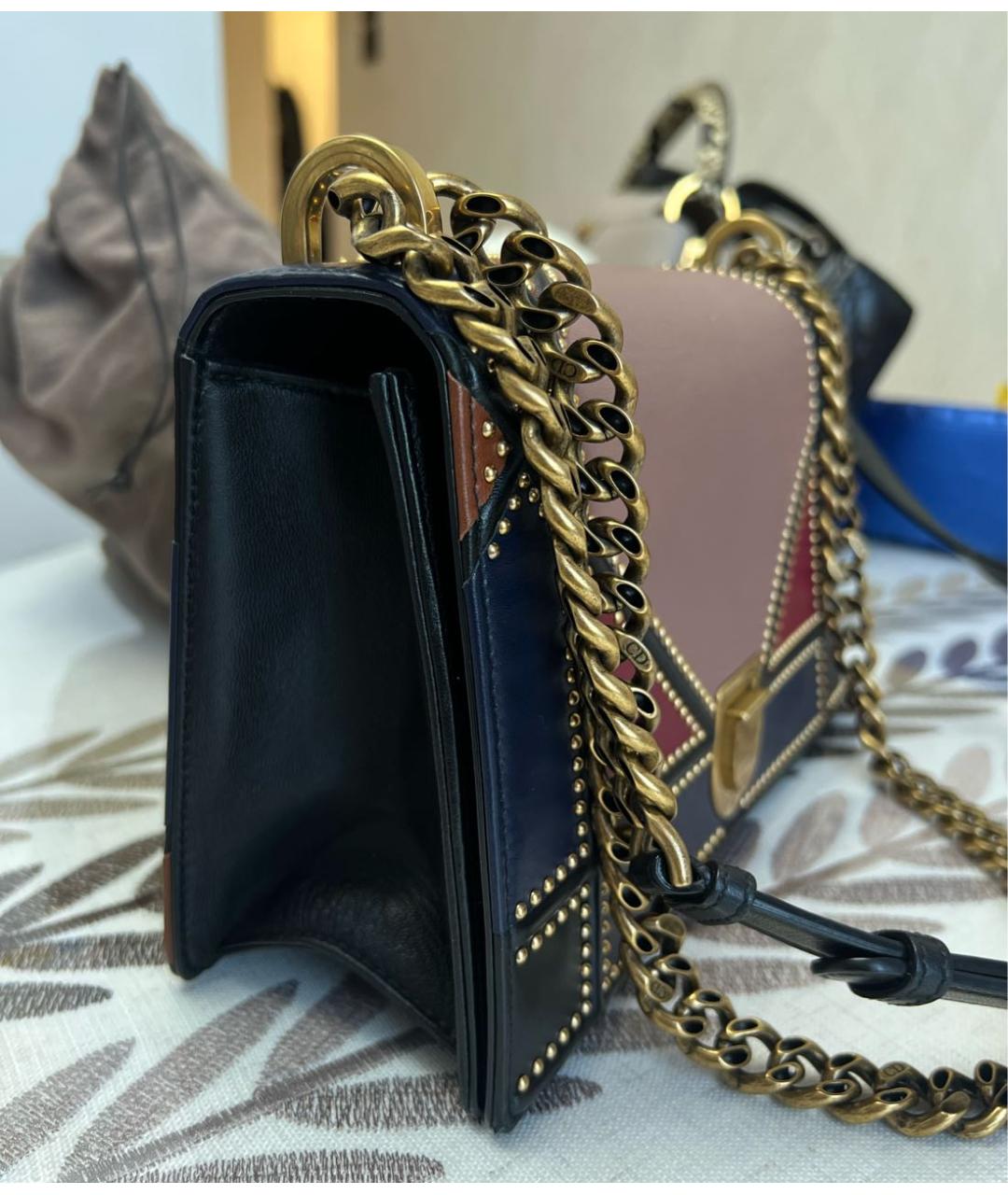 CHRISTIAN DIOR Мульти кожаная сумка через плечо, фото 2