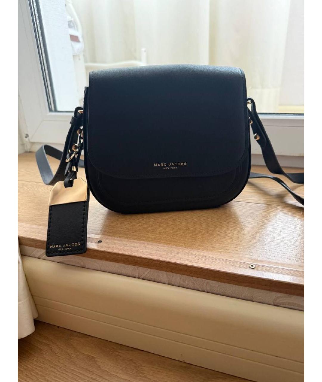 MARC JACOBS Черная кожаная сумка через плечо, фото 5
