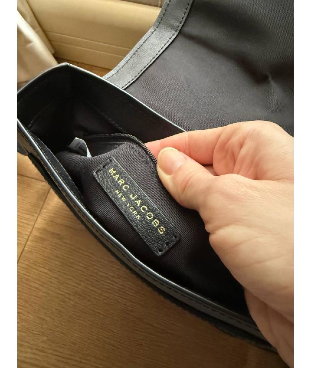 MARC JACOBS Черная кожаная сумка через плечо, фото 4