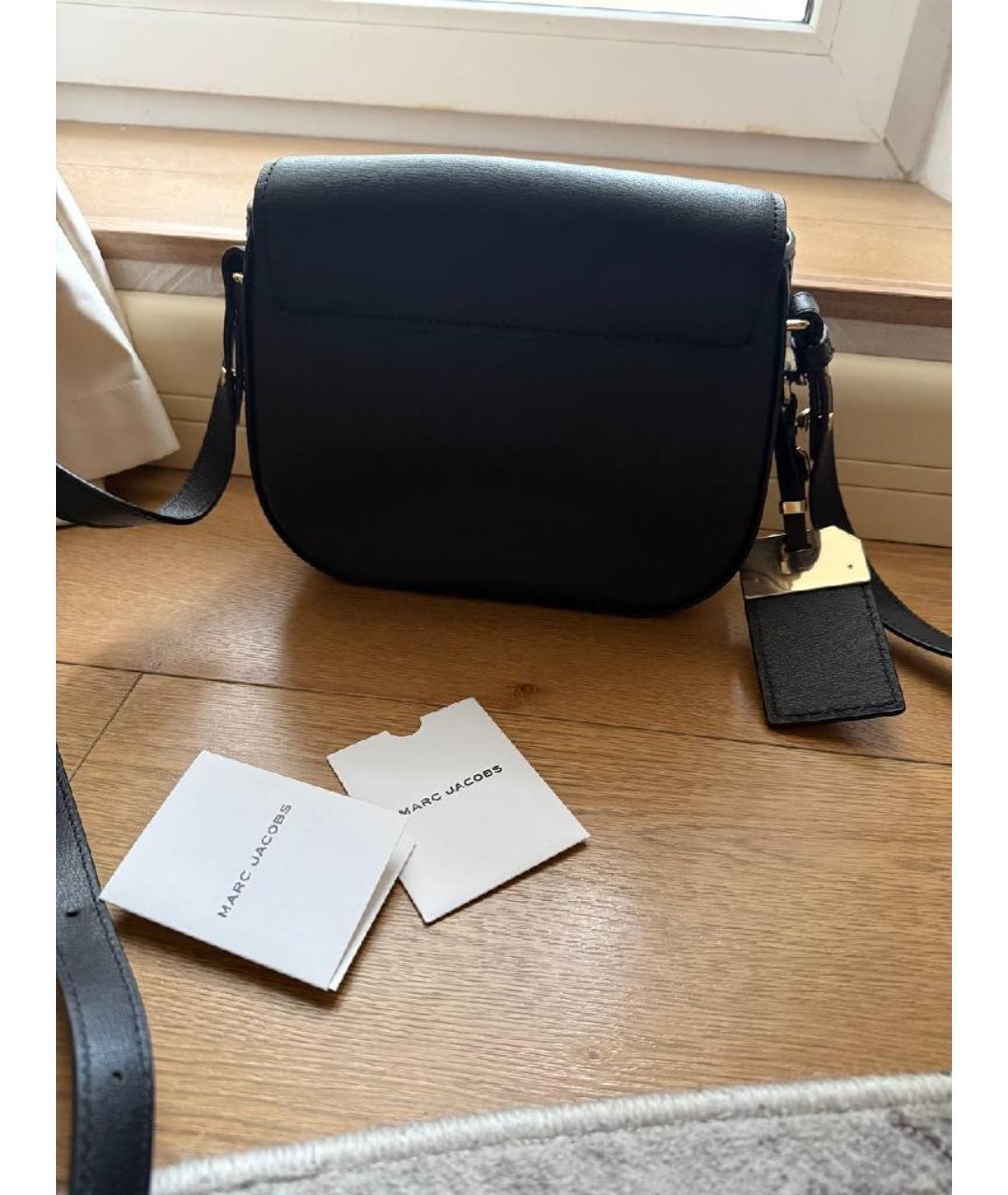 MARC JACOBS Черная кожаная сумка через плечо, фото 3
