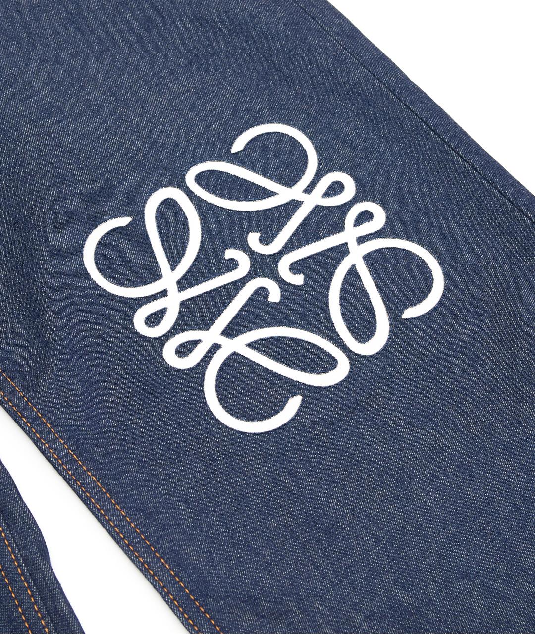 LOEWE Синие хлопковые прямые джинсы, фото 5