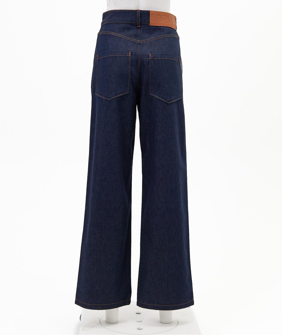 LOEWE Синие хлопковые прямые джинсы, фото 2
