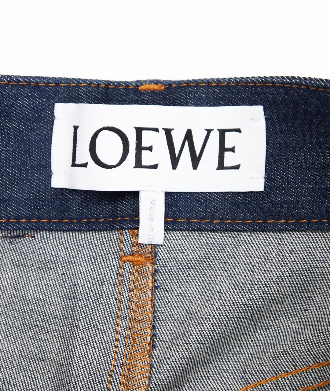 LOEWE Синие хлопковые прямые джинсы, фото 6