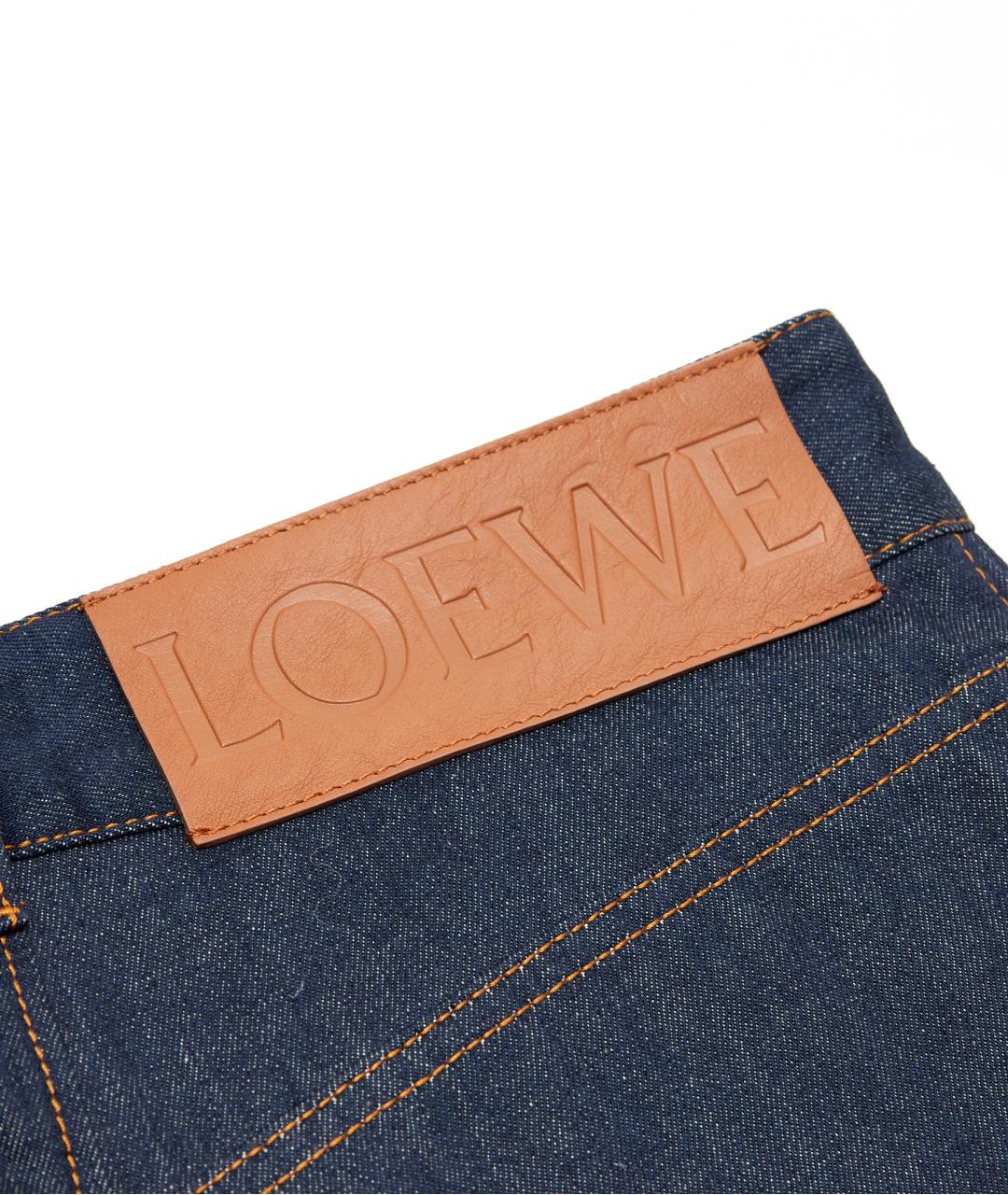 LOEWE Синие хлопковые прямые джинсы, фото 7