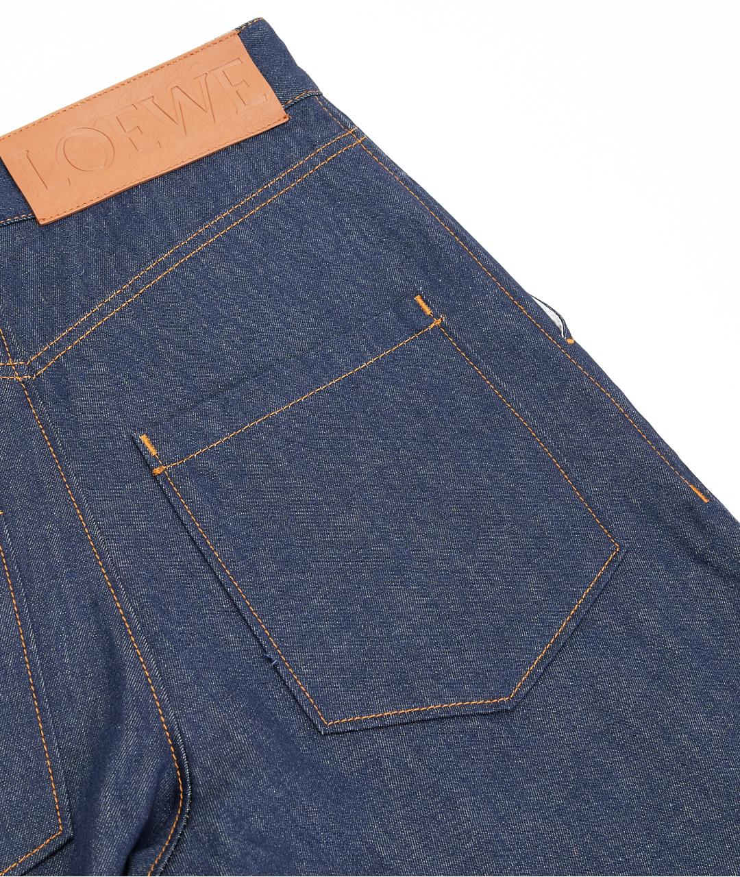 LOEWE Синие хлопковые прямые джинсы, фото 4