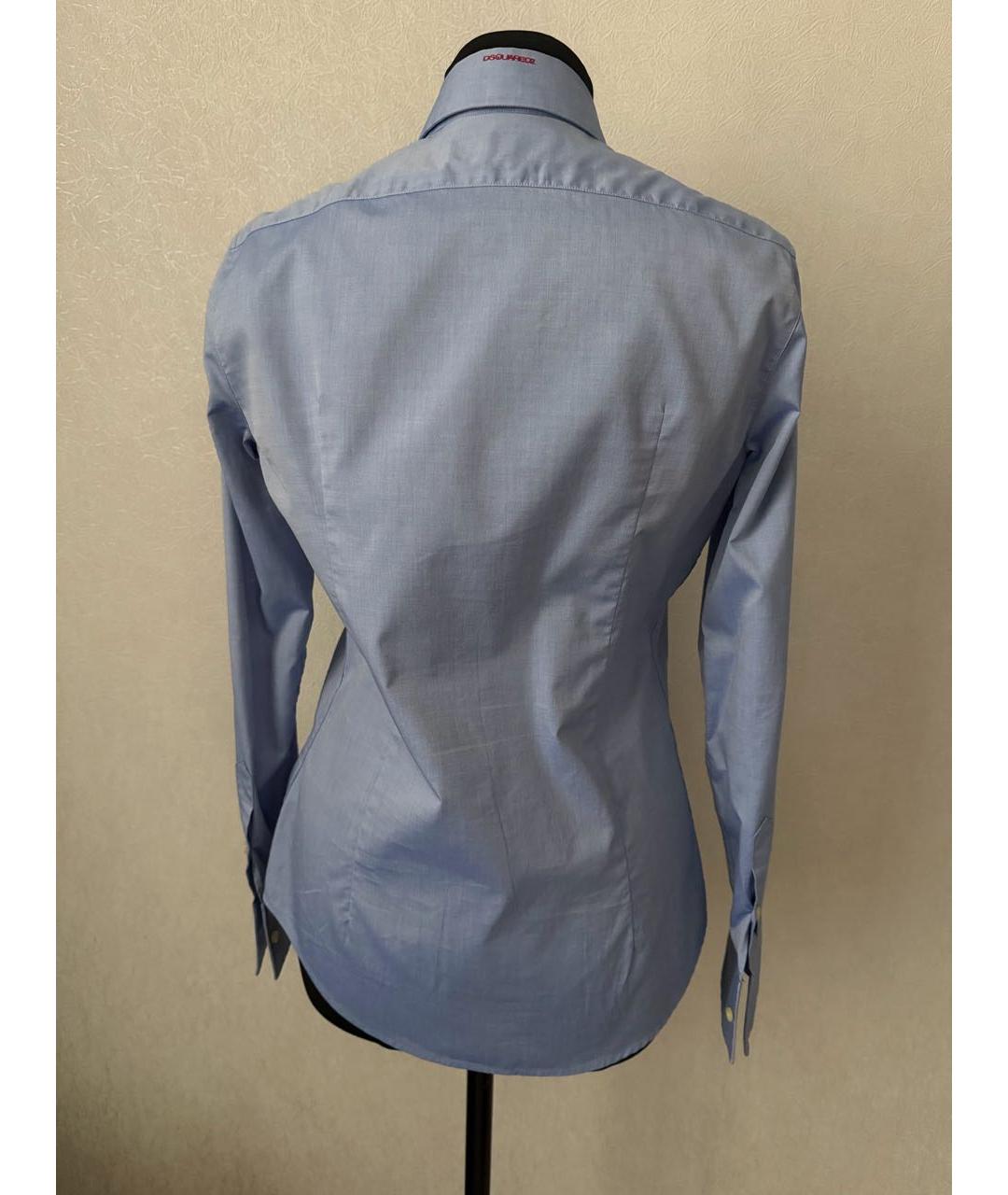 DSQUARED2 Голубая хлопковая рубашка, фото 3