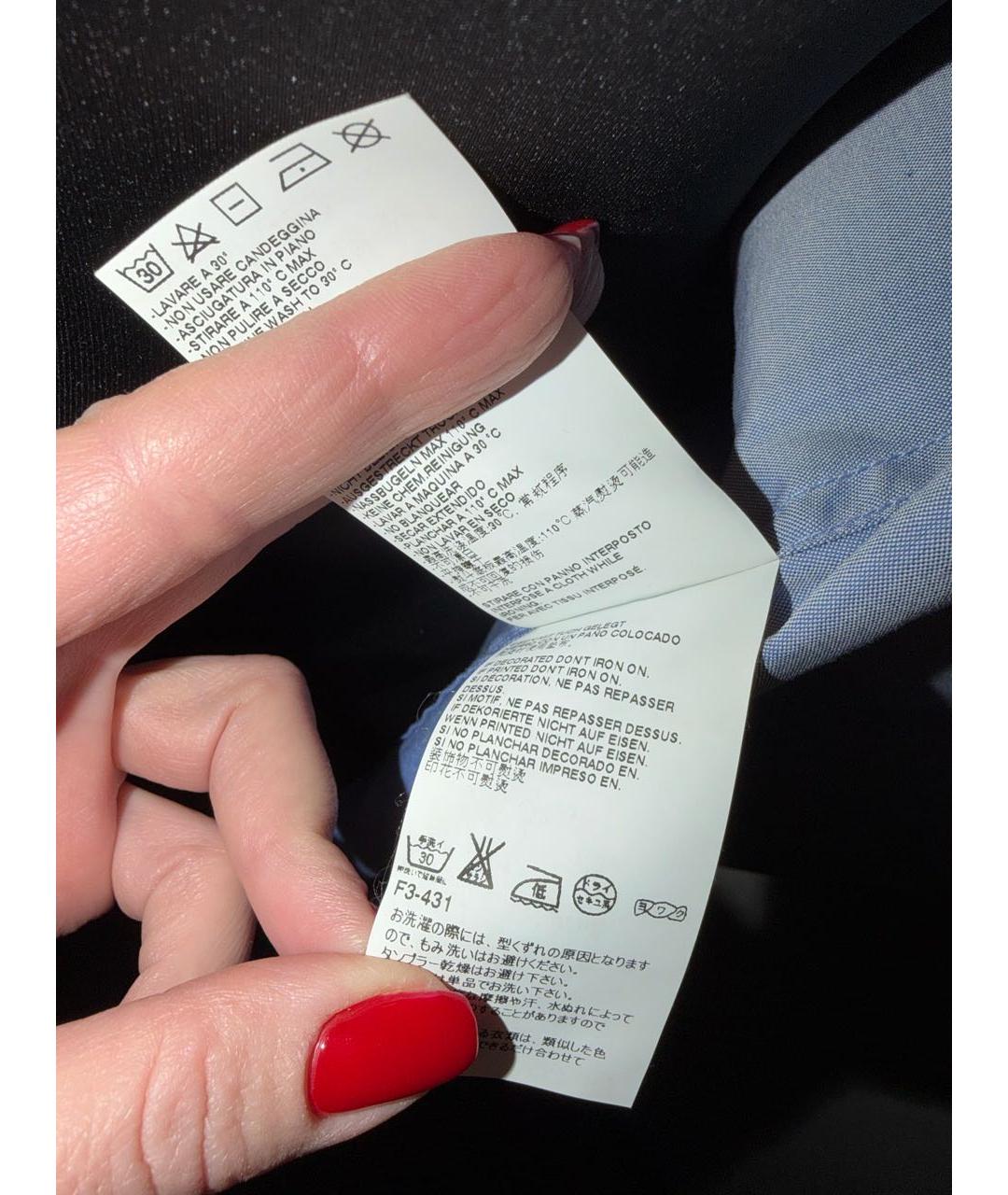 DSQUARED2 Голубая хлопковая рубашка, фото 7