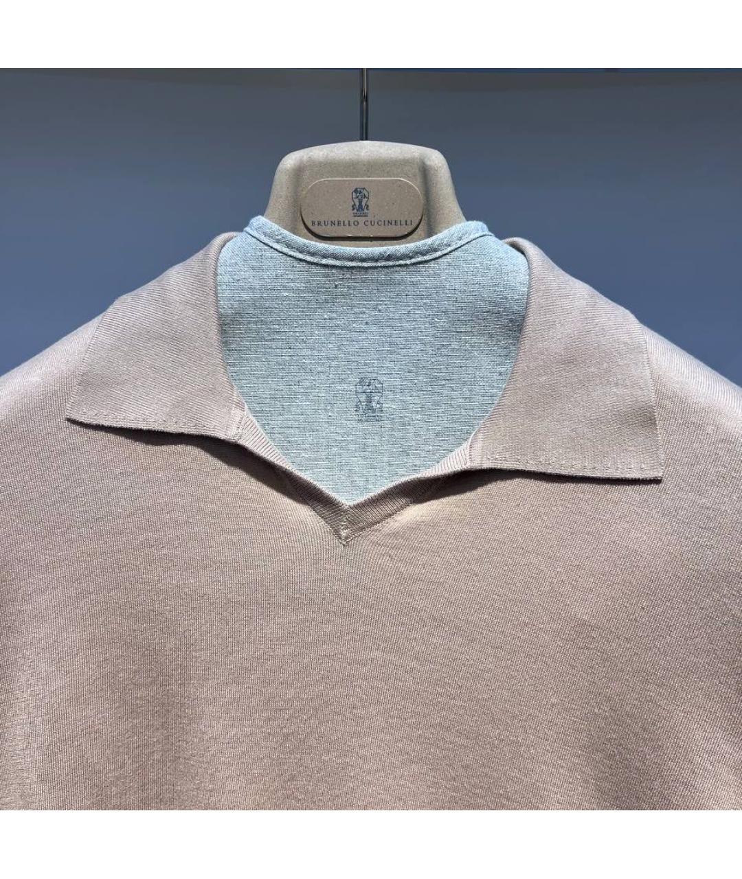 BRUNELLO CUCINELLI Хлопковое поло с коротким рукавом, фото 3
