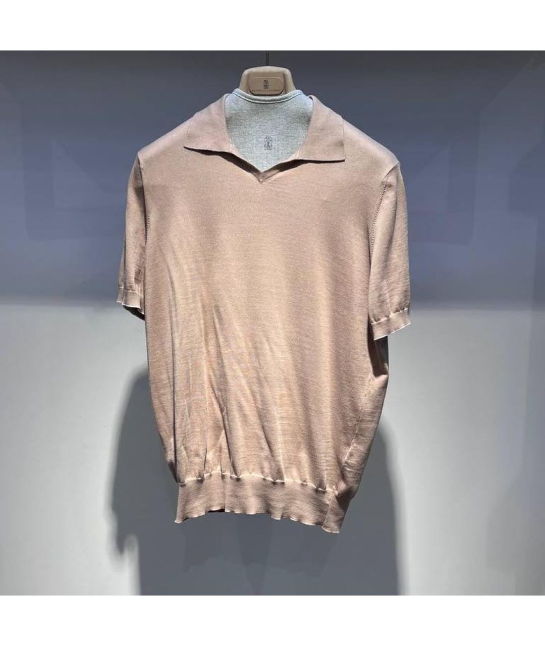 BRUNELLO CUCINELLI Хлопковое поло с коротким рукавом, фото 4