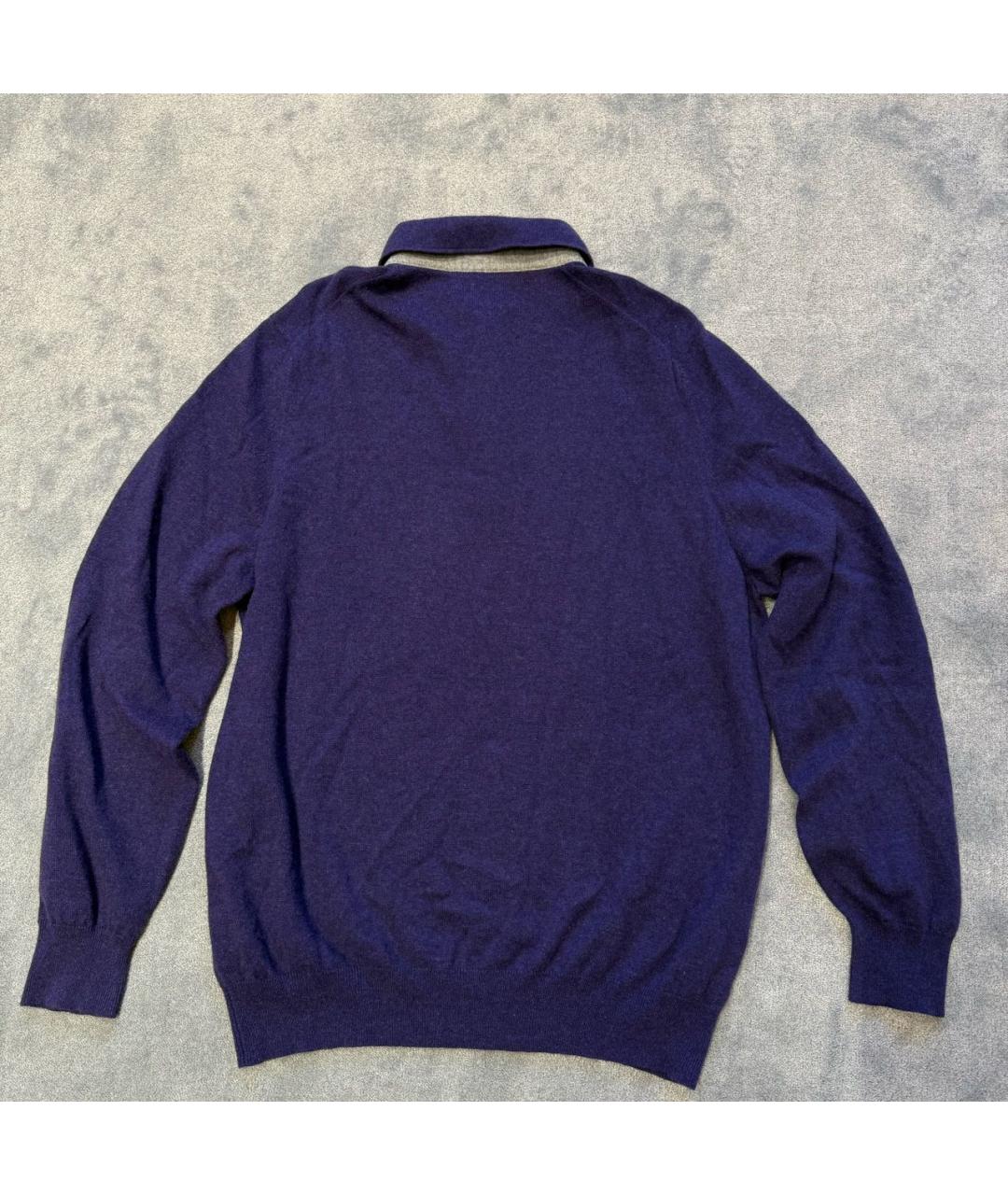 BRUNELLO CUCINELLI Фиолетовый кашемировый джемпер / свитер, фото 2