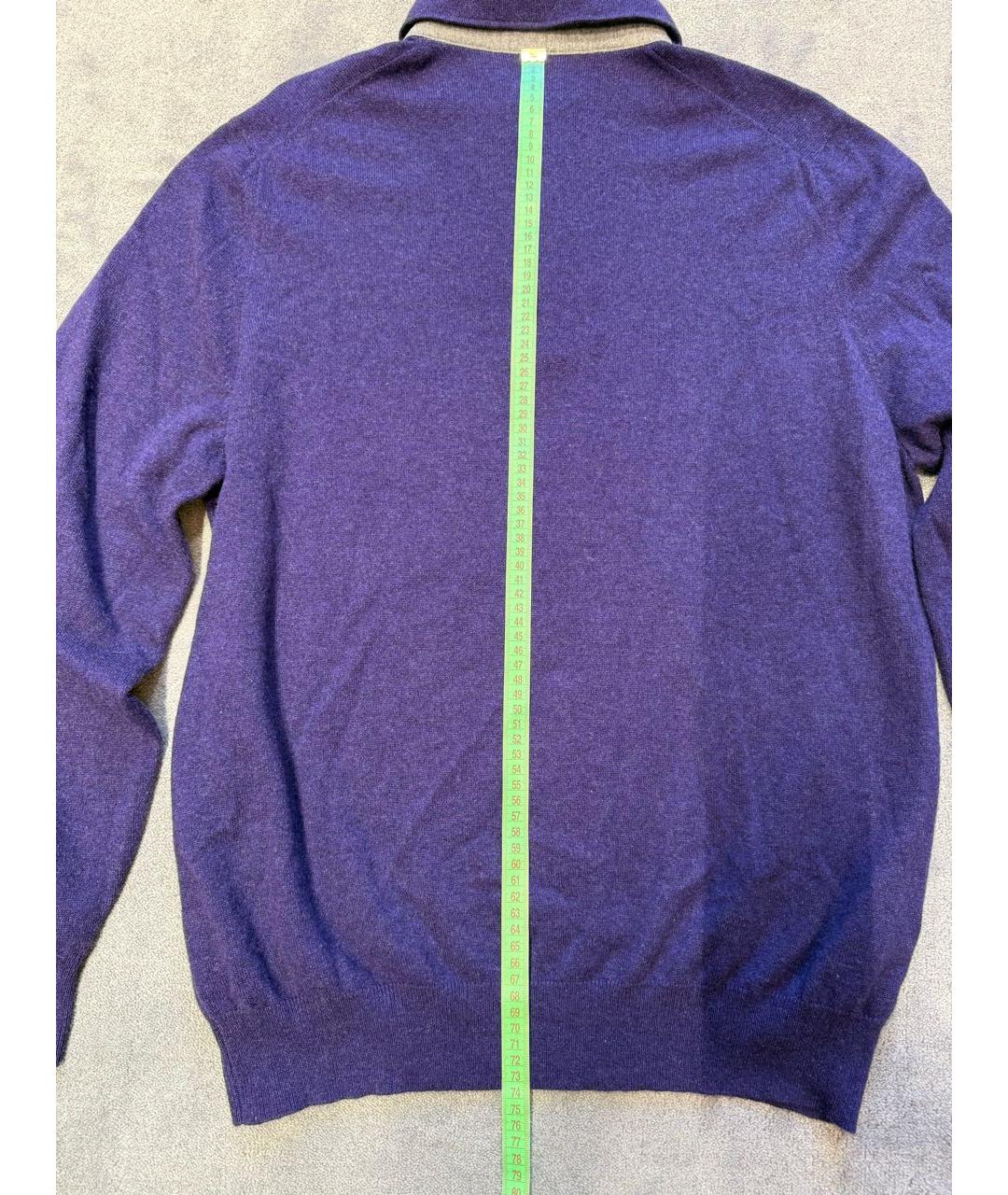 BRUNELLO CUCINELLI Фиолетовый кашемировый джемпер / свитер, фото 6