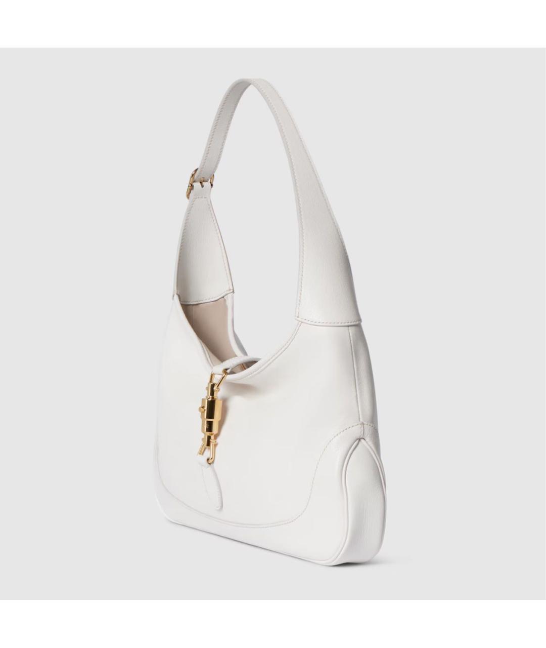 GUCCI Белая кожаная сумка тоут, фото 2